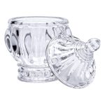 Цукорниця з кришкою Ø8.5 см ваза цукорниця кругла скляна HP-4-107 - Зображення 4