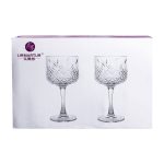 Келихи для вина на високій ніжці набір 6 шт винний келих скляний прозорий 400 мл HP-YH-44 - Зображення 5