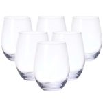 Набір склянок 6 штук по 390 мл скляний прозорий HP558