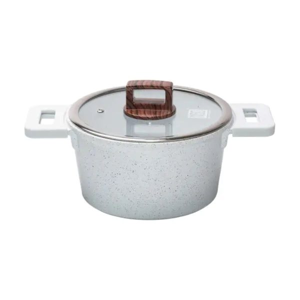 Каструля MGC алюмінієва з антипригарним покриттям 3 л біла HP-4-440