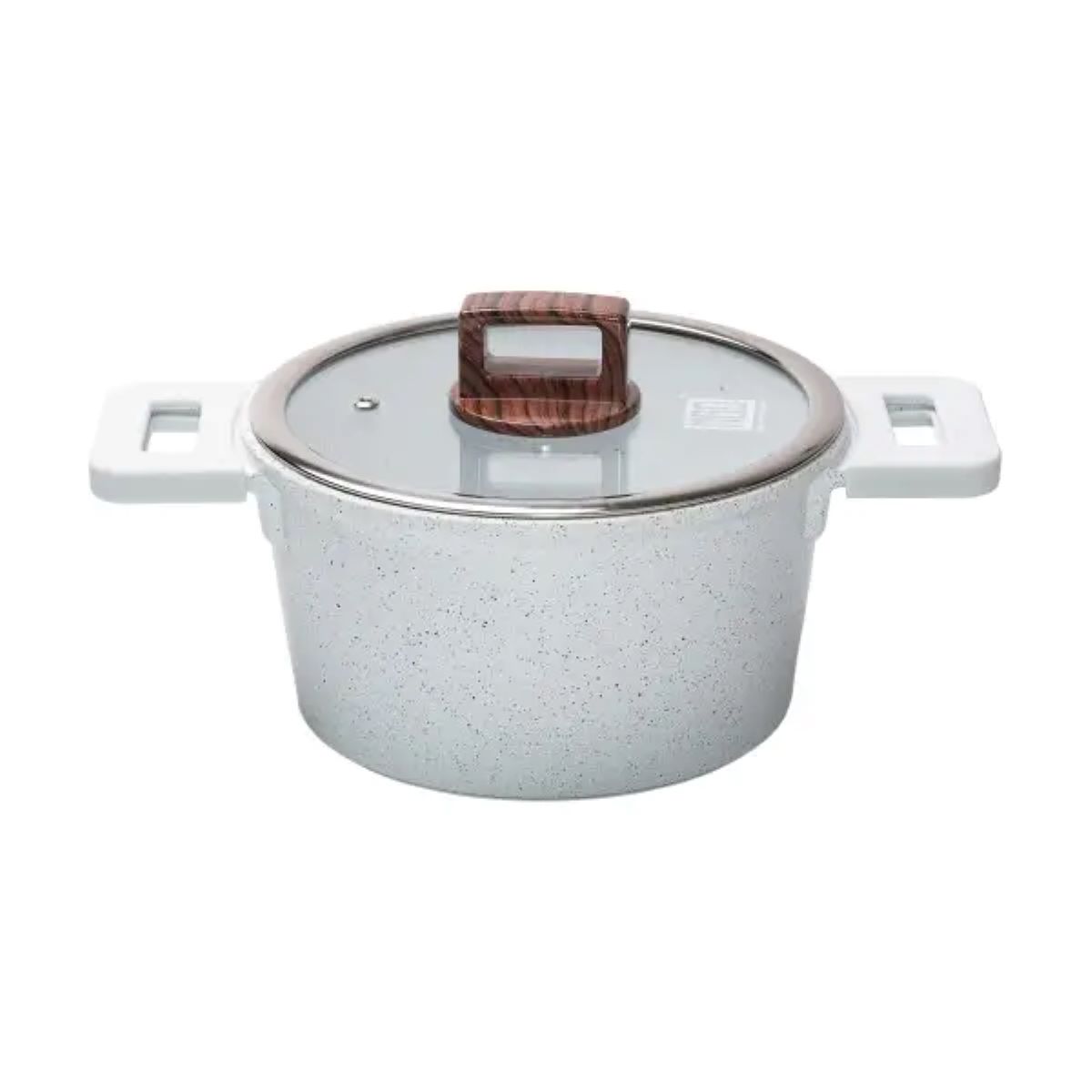 1-56 Каструля MGC алюмінієва з антипригарним покриттям 3 л біла HP-4-440 - Зображення 1