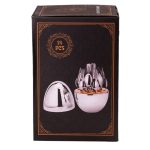 Набір столових приборів на 6 персон 24 шт з підставкою 29 х 19.5 см срібло HP7881S - Зображення 4