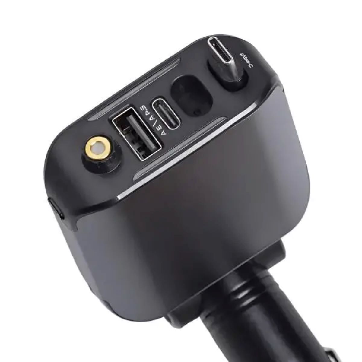 1-82 Автомобільний зарядний пристрій LED-проекція, зі швидкою зарядкою та висувним кабелем Type-C HP-E1 - Зображення 1