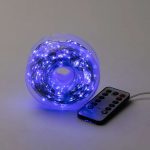 Гірлянда роса на пульті 100 метрів на 1000 led світлодіодів крапля на білому дроті синя 1000L100MWBL - Зображення 7