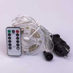 Гірлянда роса на пульті 100 метрів на 1000 led світлодіодів крапля на білому дроті мультиколор 1000L100MWML - Зображення 8