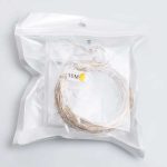 Гірлянда роса 10 метрів крапля на батарейках на 100 led білий дріт жовтий 100L10MWY - Зображення 7