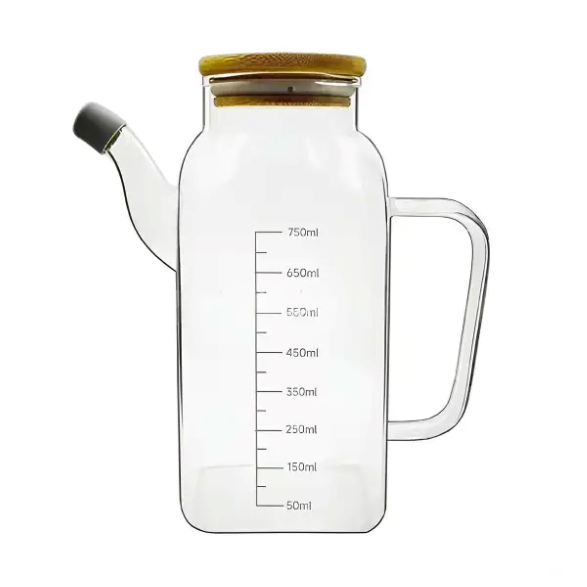 11-13 Ємність для олії та оцту з бамбуковою кришкою 750 мл HP-34-1 - Зображення 1