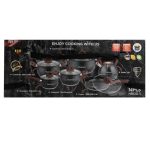 Набір посуду для приготування із нержавіючої сталі 10 предметів чорний HP33530B - Зображення 11