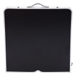 Розкладний стіл + 4 стільці кемпінговий набір для пікніка, риболовлі, відпочинку, туризму Чорний JY-12061B - Зображення 2