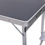 Розкладний стіл + 4 стільці кемпінговий набір для пікніка, риболовлі, відпочинку, туризму Чорний JY-12061B - Зображення 12