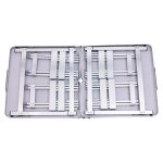 Розкладний стіл + 4 стільці кемпінговий набір для пікніка, риболовлі, відпочинку, туризму Сірий JY-12061G - Зображення 4