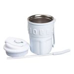 Термочашка Chiobbe з трубочкою та ремінцем 450 мл блакитна HP-14-18BL - Зображення 4