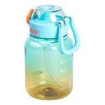 Пляшка для води багаторазова 700 мл пляшечка з трубочкою для спорту та школи 16.5 см HP-14-32TU - Зображення 4