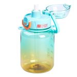 Пляшка для води багаторазова 700 мл пляшечка з трубочкою для спорту та школи 16.5 см HP-14-32TU - Зображення 3