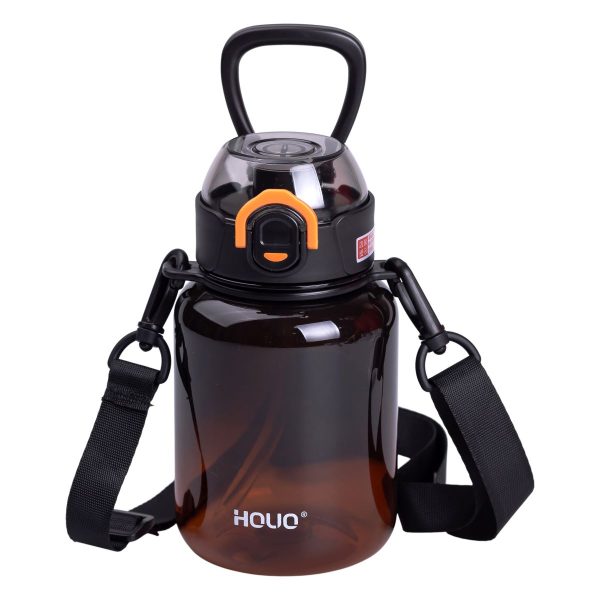 Багаторазова пляшка для води 700 мл з трубочкою, синя HP-14-32B