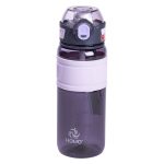 Пляшка для води з трубочкою та ремінцем 750 мл спортивна пляшка 23.5 см Фіолетова HP-14-34V