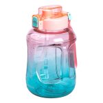 Пляшка для води спортивна 1.6 л пластикова з трубочкою з ремінцем 22 см Рожева HP-14-35P - Зображення 4