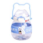 Пляшка для води дитяча з трубочкою 580 мл з ручкою та ремінцем 15 см Синя HP-14-37BL - Зображення 2