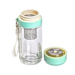 Термос скляний Hexagram із подвійними стінками та заварником 240 мл м'ятний HP-14-40M - Зображення 2