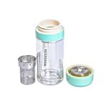 Термос скляний Hexagram із подвійними стінками та заварником 240 мл м'ятний HP-14-40M - Зображення 3