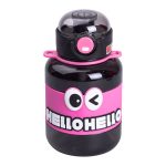 Пляшка для води дитяча з трубочкою 680 мл з ручкою та ремінцем Чорна HP-14-46B - Зображення 2