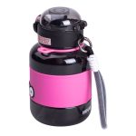 Пляшка для води дитяча з трубочкою 680 мл з ручкою та ремінцем Чорна HP-14-46B - Зображення 5