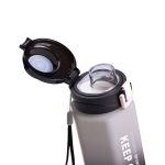Пляшка для води 650 мл пляшечка з поїлкою для спорту та школи 23 см Keep Going Чорна HP-14-47B - Зображення 3