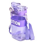 Пляшка для води з трубочкою 550 мл спортивна пластикова пляшка для тренувань Фіолетова HP-14-49V - Зображення 3