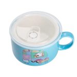 Миска для локшини порцелянова 770 мл із герметичною кришкою, блакитна HP-15-15 - Зображення 2