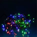 Новорічна гірлянда вулична Бахрома 6 м 105 LED чорний провід Мультиколор 6МBML - Зображення 2