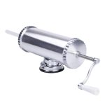 Шприц для ковбаси ручний 11×30 см горизонтальний ковбасний шприц 2 л для фаршу 3 насадки 16788-2 - Зображення 2