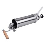 Вертикальний шприц для ковбаси 2,5 л з нержавіючої сталі шприц ковбасний 4 насадки 16788-5