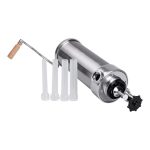 Вертикальний шприц для ковбаси 2,5 л з нержавіючої сталі шприц ковбасний 4 насадки 16788-6 - Зображення 3