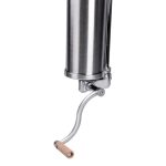 Вертикальний шприц для ковбаси 2,5 л з нержавіючої сталі шприц ковбасний 4 насадки 16788-6 - Зображення 4