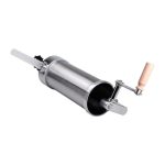 Вертикальний шприц для ковбаси 2,5 л з нержавіючої сталі шприц ковбасний 4 насадки 16788-6