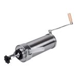 Вертикальний шприц для ковбаси 2,5 л з нержавіючої сталі шприц ковбасний 4 насадки 16788-6 - Зображення 6