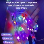 Розумна гірлянда Smart 200 LED довжина 2 м з керуванням зі смартфона прозора, мультиколор 1733042W - Зображення 5