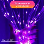 Розумна гірлянда Smart 250 LED довжина 2,5 м з керуванням смартфона прозора, мультиколор 1733044W - Зображення 5