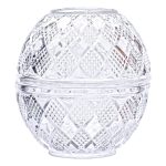 Серветниця на стіл кухонна Ø15 см серветниця скляна кругла кругла у формі яйця HP-4-110 - Зображення 2