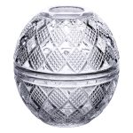 Серветниця на стіл кухонна Ø15 см серветниця скляна кругла кругла у формі яйця HP-4-110