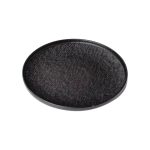 Тарілка порцелянова 25 см плоска чорна HP-7-735 - Зображення 3