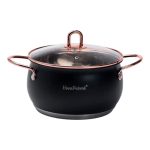 Набір каструль із нержавіючої сталі 2,6 л - 3,6 л - 6,1 л зі скляними кришками HP33525B - Зображення 3