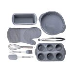 Силіконовий набір форм для випічки з антипригарним покриттям з кухонним приладдям та прихваткою 8 шт HP34543 - Зображення 2