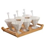 Набір із 6 креманок 200 мл, порцеляна білий HP-1220 - Зображення 2