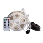 Гірлянда роса на пульті 200 метрів на 2000 led світлодіодів крапля на білому дроті синя 2000L200MWBL