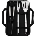 Набір аксесуарів для барбекю, мангала, гриля 3 предмети 40х10х5 см мангальне приладдя HP-20-71