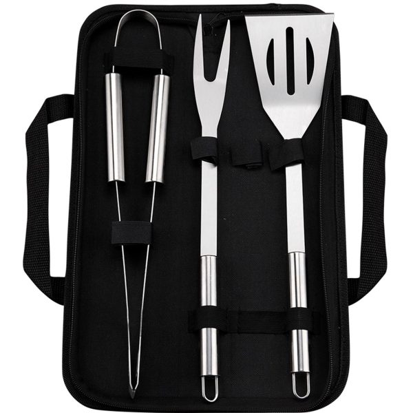 Набір аксесуарів для барбекю та гриля, 3 предмети, 40х10х5 см, мангальне приладдя HP-20-71