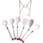 Набір кухонного приладдя на підставці 6 штук кухонні аксесуари Граніт YRUR7 - Зображення 4