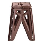 Пластикова складна стілецька туристична похідна похідний розкладний стілець для кемпінгу SJ-0102BR - Зображення 3