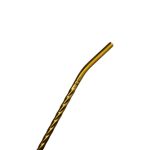 Набір багаторазових ложок-трубочок 6 шт для напоїв 19.5 см зі щіткою для миття з нержавіючої сталі Бронзовий HP-20-55 - Зображення 3